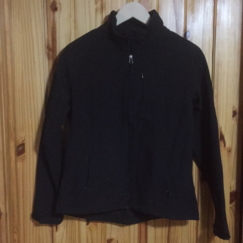 EUC double diamond soft shell jacket swirl detail